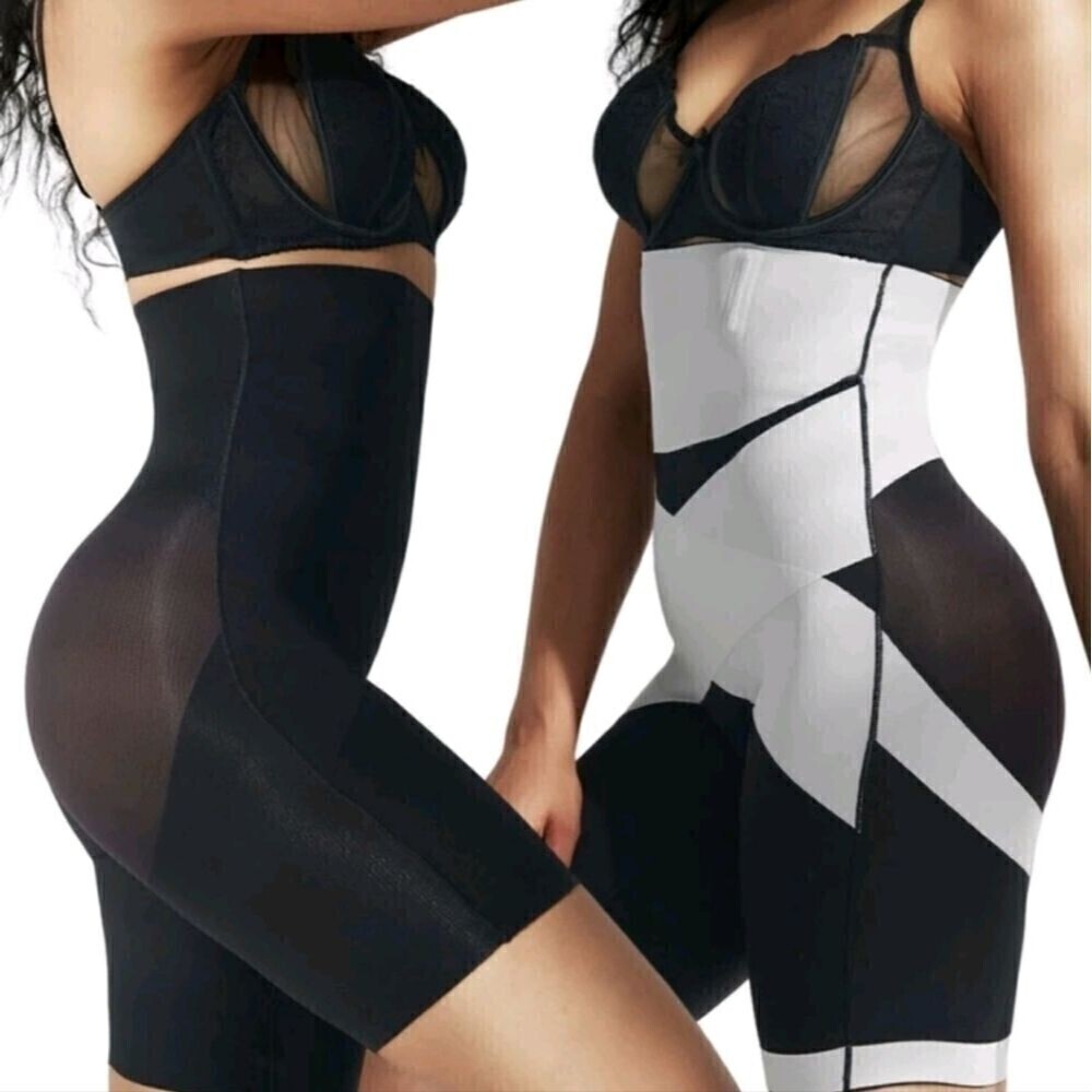 High Waist Seamless Tummy Tuck Shapewear Black Shorts NWT